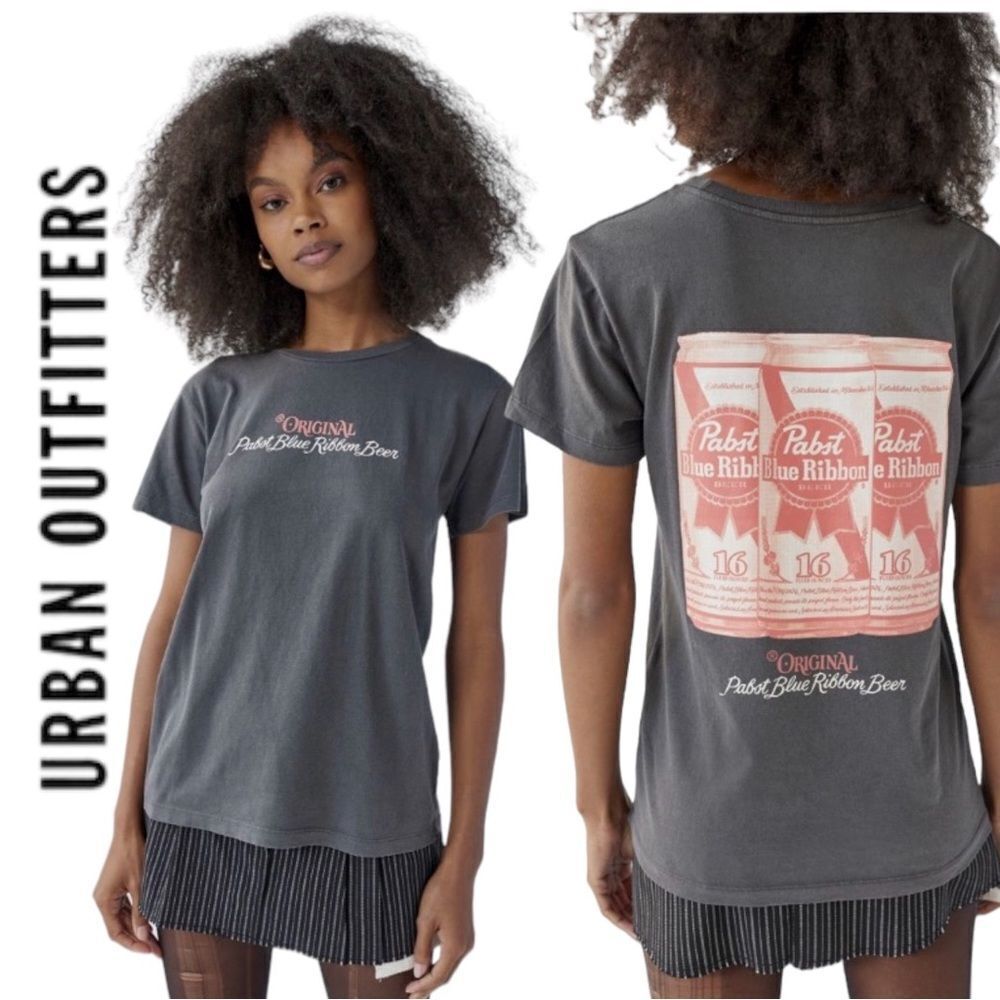 NEW Pabst Blue Ribbon UO Urban Outfitters Beer Graphic Shirt T-Shirt Tee M